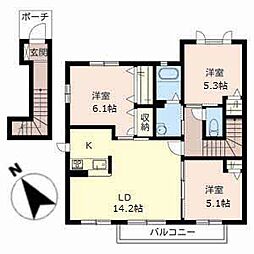 シャーメゾン大久保 3LDKの間取図画像