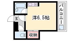 エクセルハイツ ワンルームの間取図画像