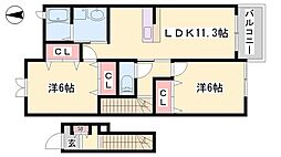 間取図画像 2LDK
