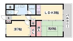 小玉ハイツ 1階2LDKの間取り