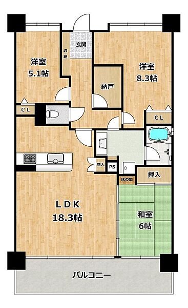 間取り：328000682398