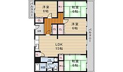 スカールハイツ 4LDKの間取図画像