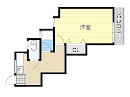 コーポディオ 1DKの間取図画像