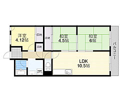 メゾン・トゥルース 3LDKの間取図画像