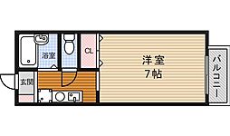 サニーコート 1Kの間取図画像