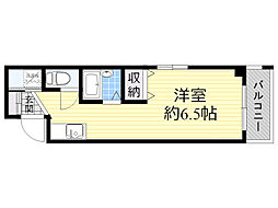 フラットS・M・P ワンルームの間取図画像