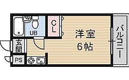 ファーストハイム 1Kの間取図画像