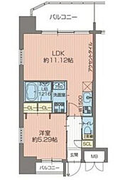 PREGIO吹田 1LDKの間取図画像