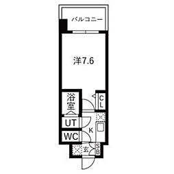ロイス茨木奈良町 1Kの間取図画像