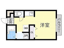 ハイム多摩2 ワンルームの間取図画像