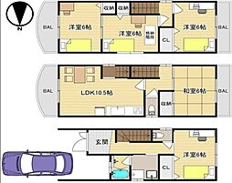 大阪府東大阪市荒川３丁目