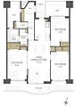 忠道マンションA棟14階1,890万円