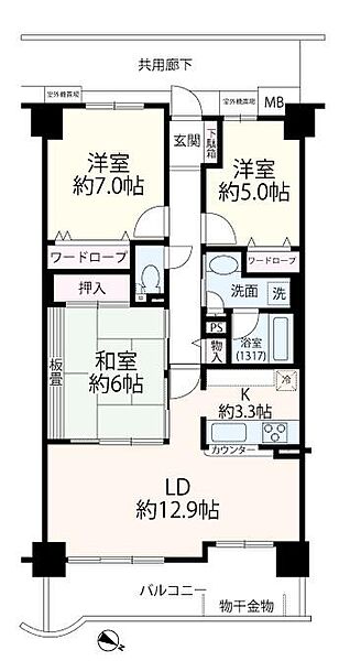 間取りを拡大表示