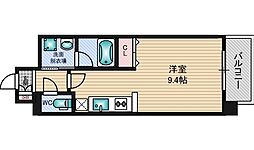 Osaka Metro御堂筋線 東三国駅 徒歩8分の賃貸マンション 5階ワンルームの間取り