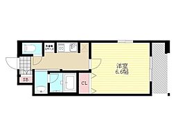 Osaka Metro御堂筋線 東三国駅 徒歩9分の賃貸マンション 10階1Kの間取り