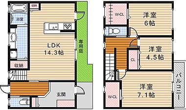 間取り：227100484955