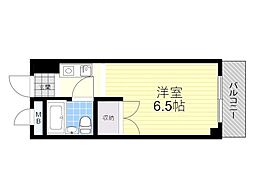 アサヒ空港ビル ワンルームの間取図画像