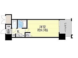 PARKFLATSESAKA 1Kの間取図画像