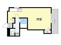 シオザキビル3 1DKの間取図画像