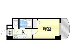 ノルデンハイム東三国3-A 1Kの間取図画像