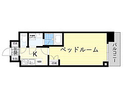 リビー東三国 1Kの間取図画像