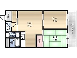 メゾン10サクラ 2LDKの間取図画像