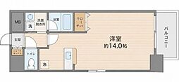 セレッソコート新大阪 ワンルームの間取図画像