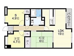ソレイユレヴァン 3SLDKの間取図画像
