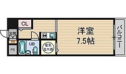 JR東海道・山陽本線 新大阪駅 徒歩7分の賃貸マンション 9階1Kの間取り