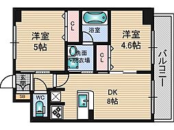 阪急京都本線 崇禅寺駅 徒歩7分の賃貸マンション 11階1SLDKの間取り