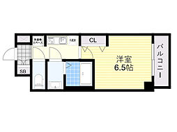 Osaka Metro御堂筋線 江坂駅 徒歩4分の賃貸マンション 11階1Kの間取り