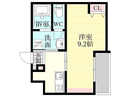おおさか東線 JR淡路駅 徒歩6分の賃貸マンション 2階1Kの間取り