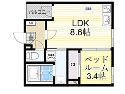 間取図画像 1LDK