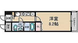 JR東海道・山陽本線 東淀川駅 徒歩5分の賃貸マンション 4階1Kの間取り