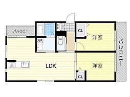間取図画像 2LDK