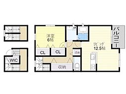 DELFA・tomicco 3階1LDKの間取り