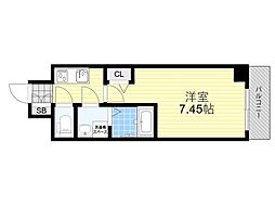 ARCA正雀 4階1Kの間取り