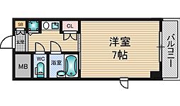 リーガル新大阪2 2階1Kの間取り