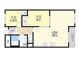 間取図画像 2LDK