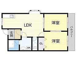 間取図画像 2LDK