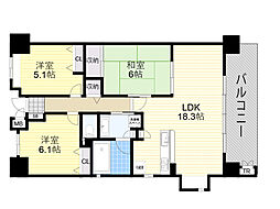 間取図画像 3LDK