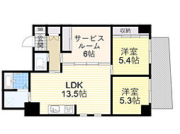 SSK North Osaka 1階2SLDKの間取り