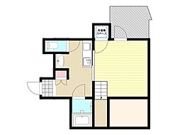 ADVANCE　HOSOKAWA6 4階1Kの間取り