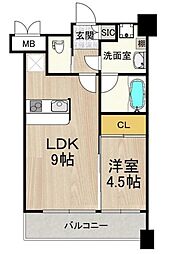 間取図画像 1LDK