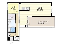 Ncoda 1LDKの間取図画像