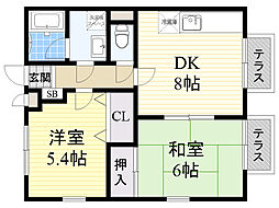 間取図画像 2DK