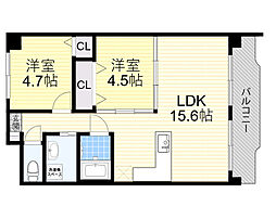 間取図画像 2LDK