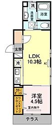 間取図画像 1LDK