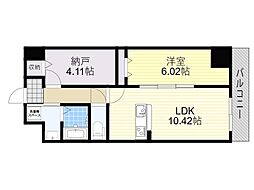 アーバンパーク新大阪 1SLDKの間取図画像