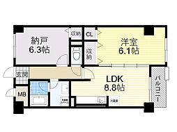 間取図画像 1SLDK
